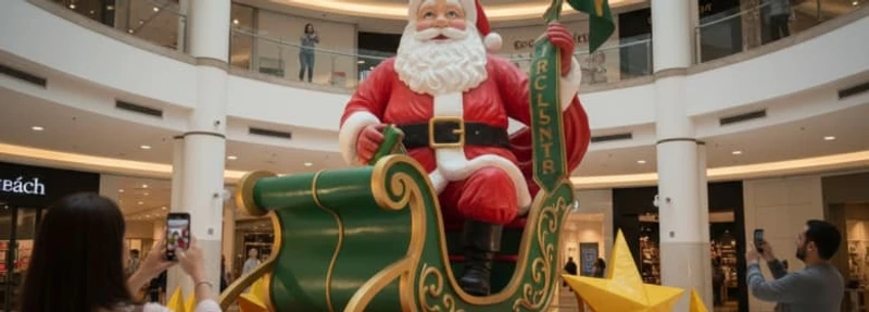  Decoração de natal empresarial em fibra de vidro