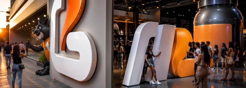 Letras e logos 3D para fachada e eventos