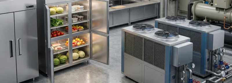 Diferença entre chiller e geladeira industrial