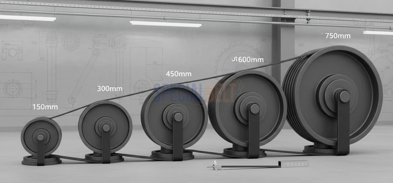 O impacto do diâmetro da polia na vida da correia