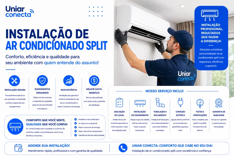 Instalação de Ar Condicionado Split