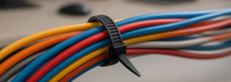 Abraçadeiras de nylon para organização de cabos