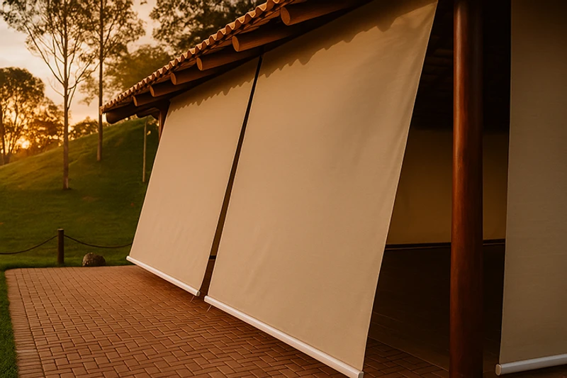 Toldo de Enrolar: ideal para áreas externas e sacada