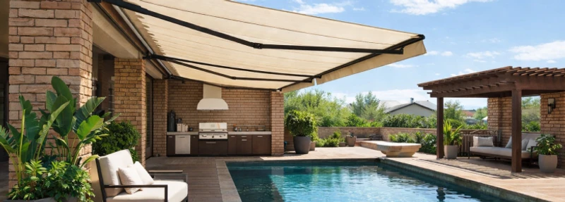Toldo retrátil para área gourmet: conforto e elegância