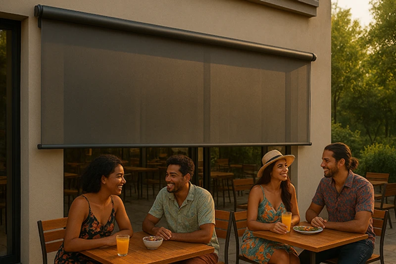 Toldo vertical com tela sombrite: vantagens