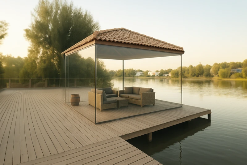 Toldo vertical transparente: proteção e estilo