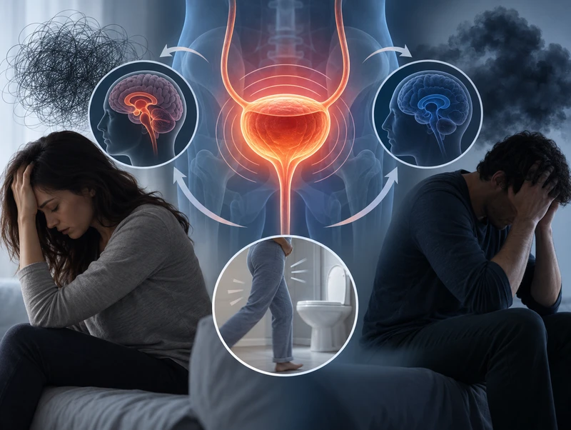 A bexiga hiperativa associada à ansiedade e depressão