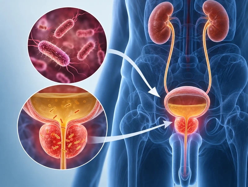 Qual a relação entre a infecção urinária e a próstata?
