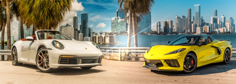 Duelo de conversíveis: Porsche 911 vs Chevrolet Corvette
